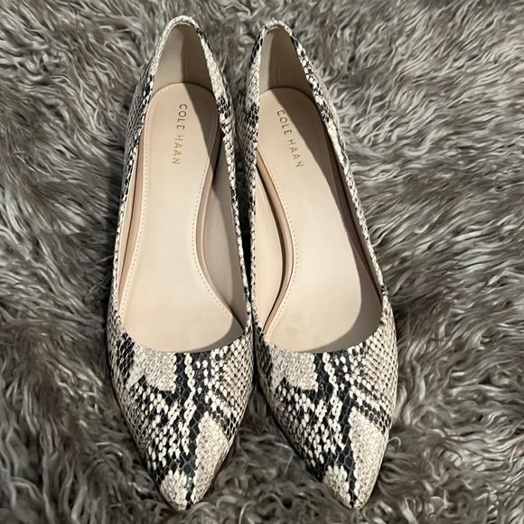 Cole Haan Snake Skin Heels - Size 8B - Picture 2 of 6